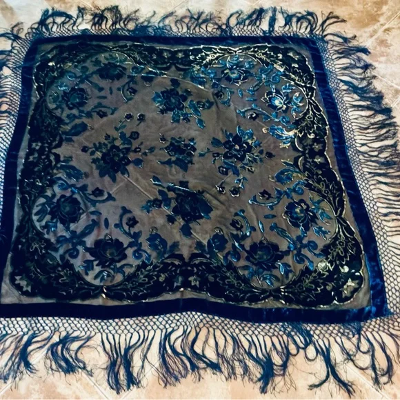 Burnout velvet wrap - Picture 1 of 5